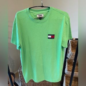 Tommy Jeans Green T-Shirt Sz M